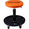 VEVOR Mechanic Stool, 250 LBS Rolling Pneumatic Creeper Garage/Shop Seat, Adjustable Height 22 in-28 in Padded Rolling Workshop Stool with Tool Tray