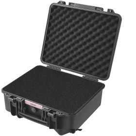 VEVOR Hard Pistol Cases with Pre-cut PU Foam, Waterproof & Dustproof Hard Gun Case for 6 Pistol, 19.3Ã—17.1Ã—8.3 in Lockable Pistol Case, Black