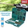Universal Gun Cleaning Kit Gun Cleaning Brushes Mops Muff Guard w/ Carrying Case For Rifles Pistols Handguns Shotguns