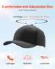 VEVOR Baseball Cap, Plain Baseball Hat with Breathable Fabric, Adjustable Size, Lightweight Summer Thin Sports Caps Ideal for Running, Workouts