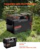 VEVOR Battery Box, Group 24/27 Trolling Motor Battery Box, 12V/24V Marine Batteries Case with PP Shell and Dual Straps, Smart Batteries Case