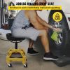 VEVOR Rolling Garage Stool, 300LBS Capacity, Adjustable Height from 24 in to 28.7 in, Mechanic Seat with 360-degree Swivel Wheels and Tool Tray