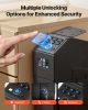 VEVOR Gun Safe, Slider Handgun Gun Safe with Screen, Fingerprint/Password/Key, 3-Way Quick Access Firearm Case Box with LED for 1 Pistol & Magazine