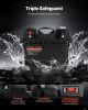 VEVOR Battery Box, Group 24/31 Trolling Motor Battery Box, 12V/24V Marine Batteries Case with PP Shell and Dual Straps, Smart Batteries Case