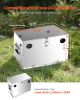 VEVOR Battery Box, Group 24/31 Trolling Motor Battery Box, Marine Batteries Case with Lock, Handles and Rubber-Grommet Cable Holes