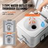 VEVOR Portable Toilet for Camping with Carry Bag, RV Toilet with 3.2 Gal Waste Tank, Push-Button Pressurized Flush Commode