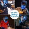 Welding Helmet Solar Powered Auto Darkening Hood with Adjustable Wide Shade Range 9-13 for Mig Tig Arc Weld Grinding Welder Mask