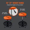 VEVOR Mechanic Stool, 250 LBS Rolling Pneumatic Creeper Garage/Shop Seat, Adjustable Height 22 in-28 in Padded Rolling Workshop Stool with Tool Tray