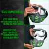 Outdoor Face Mask Full Face Tactical Mask with Detachable Adjustable Headband Frame Fits All Types of Faces for Ages 14+
