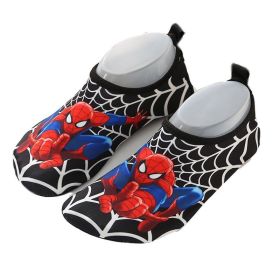 Marvel Spider-Man Boys Floor Socks Girls Frozen Elsa Children Outdoor Water Shoes Kids Diving Wading Shoes Beach Swimming Shoes (Color: spiderman-1, Shoe Size: 34-35(20.4cm insole))