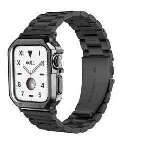 Stainless Steel For Apple Watch iWatch Band 8 7 6 5 4 3 2 SE 38/41/40/42/44/45mm (Band Color: Black, Band Width: 41mm)
