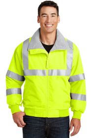 Port Authority Enhanced Visibility Challenger Jacket with Reflective Taping SRJ754 (Color: Safety Yellow/ Reflective, size: S)