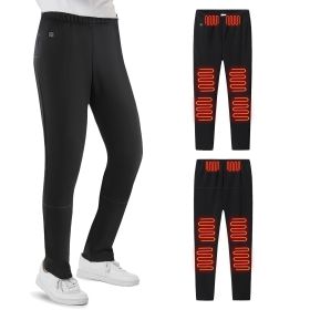 Winter Heated Pants for Men Women with 12 Heating Zones 5V USB Powered Heating Trouser with 3 Heating Levels Machine Washable for Outdoor Winter Activ (size: 3XL)