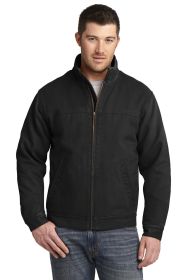 CornerStone Washed Duck Cloth Flannel-Lined Work Jacket CSJ40 (Color: Black, size: M)
