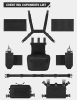 Chest Rig Molle Modular Micro Fight Chest Rigs Adjustable&Detachable with 5.56/7.62 Magazine Pouch
