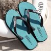 Men's flip flops summer non-slip outdoor sandal-topped foot slippers men's casual rubber beach shoes