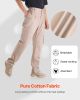 VEVOR FR Pants for Men, 9 oz 100% Cotton, Flame-Resistant Cargo Pants with Multi-Pockets and Elastic Waist, Reinforced Tear-proof Stitching
