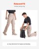 VEVOR FR Pants for Men, 9 oz 100% Cotton, Flame-Resistant Cargo Pants with Multi-Pockets and Elastic Waist, Reinforced Tear-proof Stitching